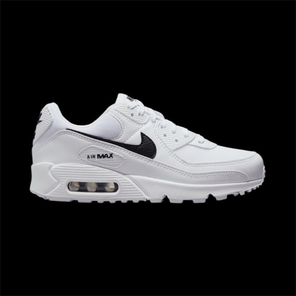 NWT Nike AirMax 90 DH810 101 Classic White Athletic Shoes - Picture 2 of 5